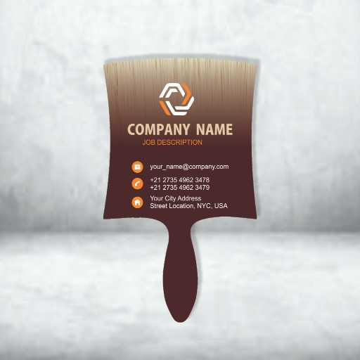 Paint & Brush - Shape Shop Visiting Card